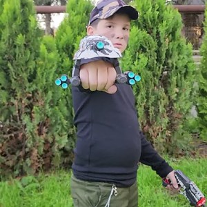 اسباب بازی تفنگ تیر فومی بلستر دوقلو Happy Graffiti Series Blaster Shoots_اسباب بازی تفنگ